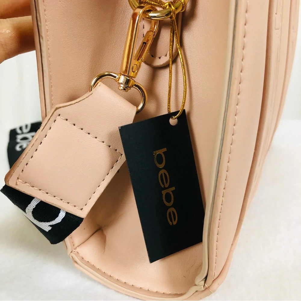 NWT Bebe Hana Mini Satchel Crossbody Bag Pink (B1)